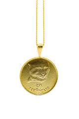 THE MOZAMBIQUE Leopard Coin Necklace