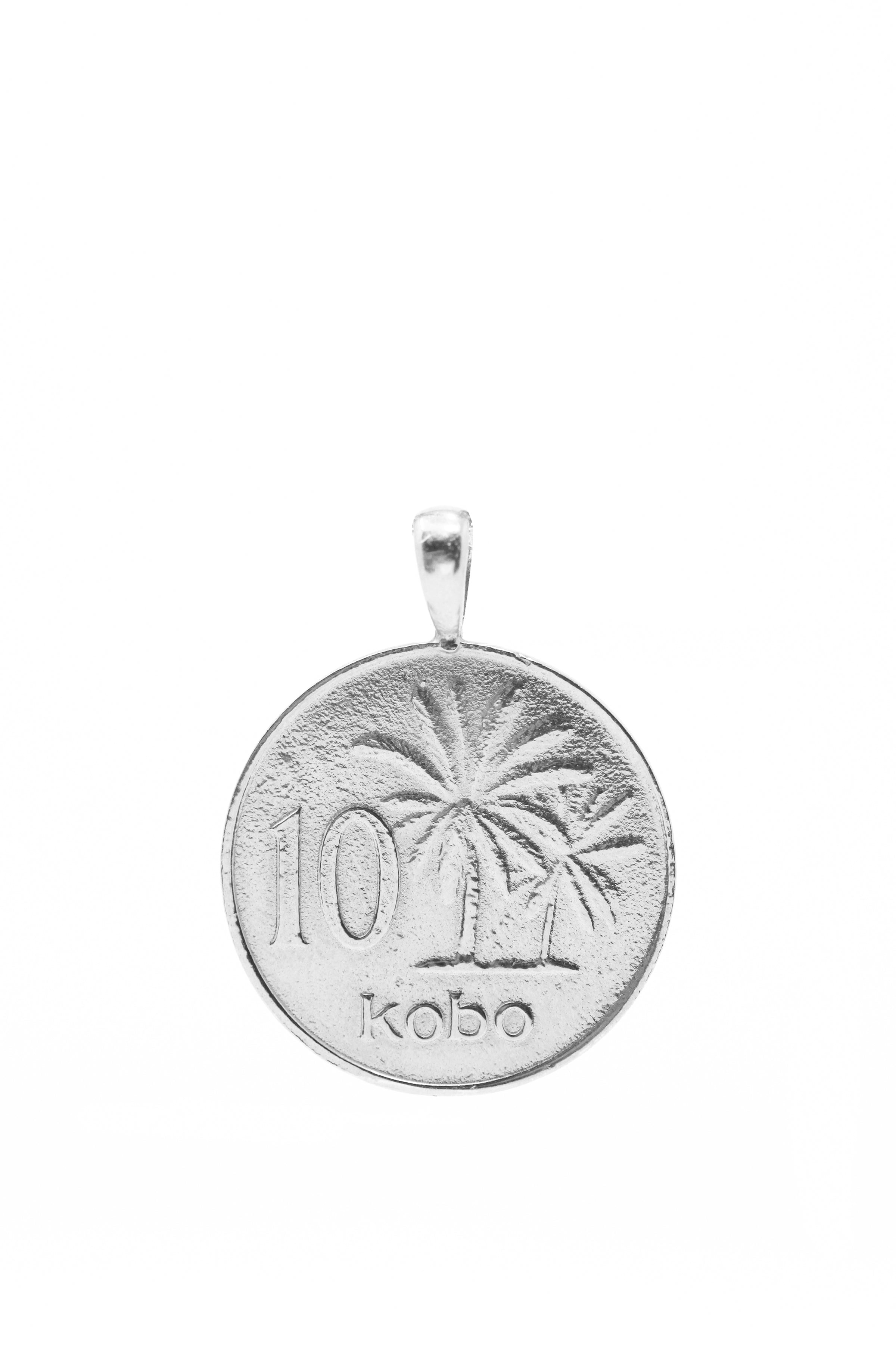 THE NIGERIA Crest and Palm Coin Pendant