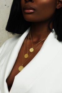 THE NIGERIA Crest and Palm Coin Necklace