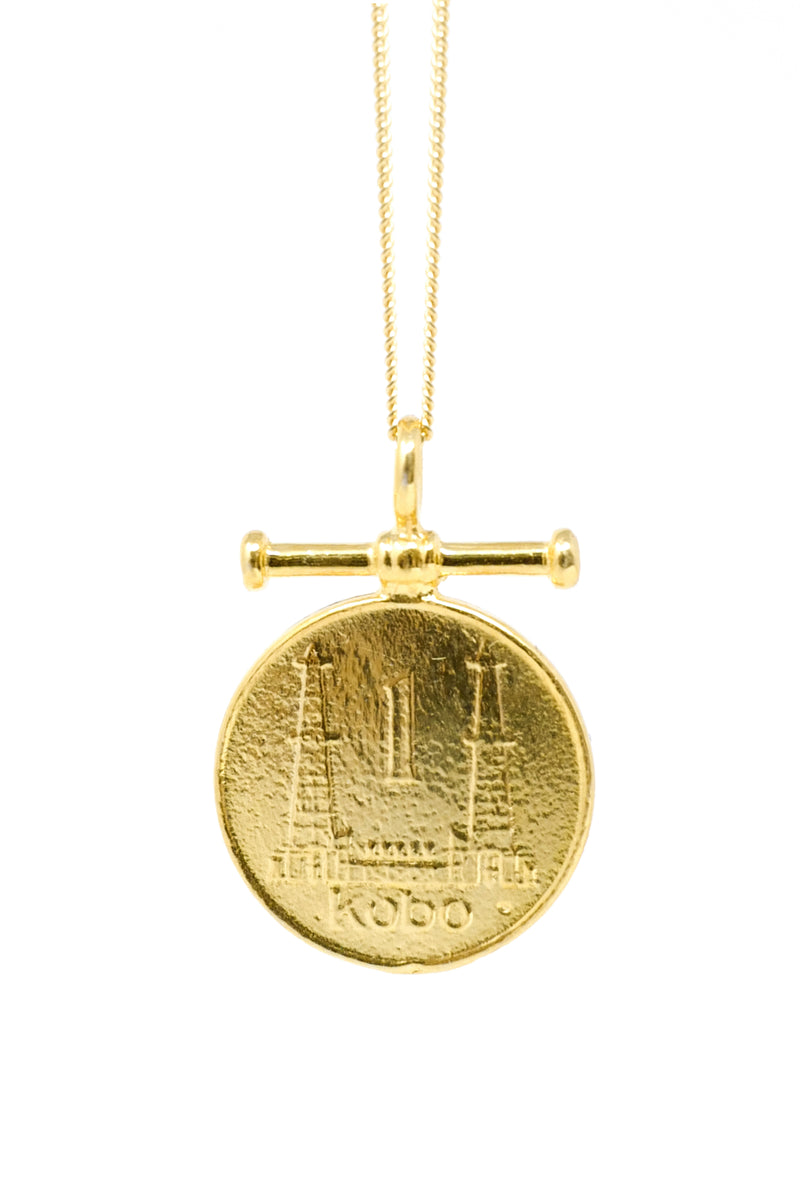 THE NIGERIA Kobo Bar Coin Necklace