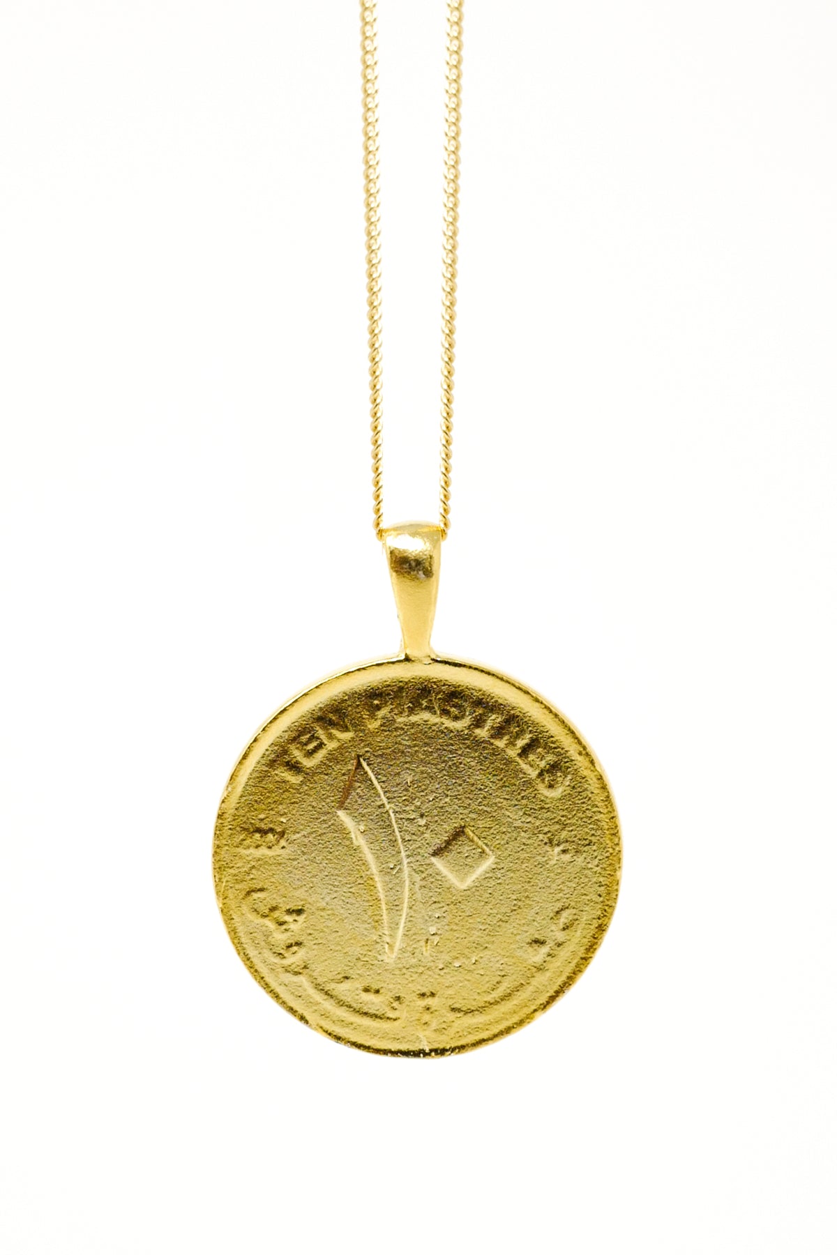 THE SUDAN Nubian Pyramid Coin Necklace