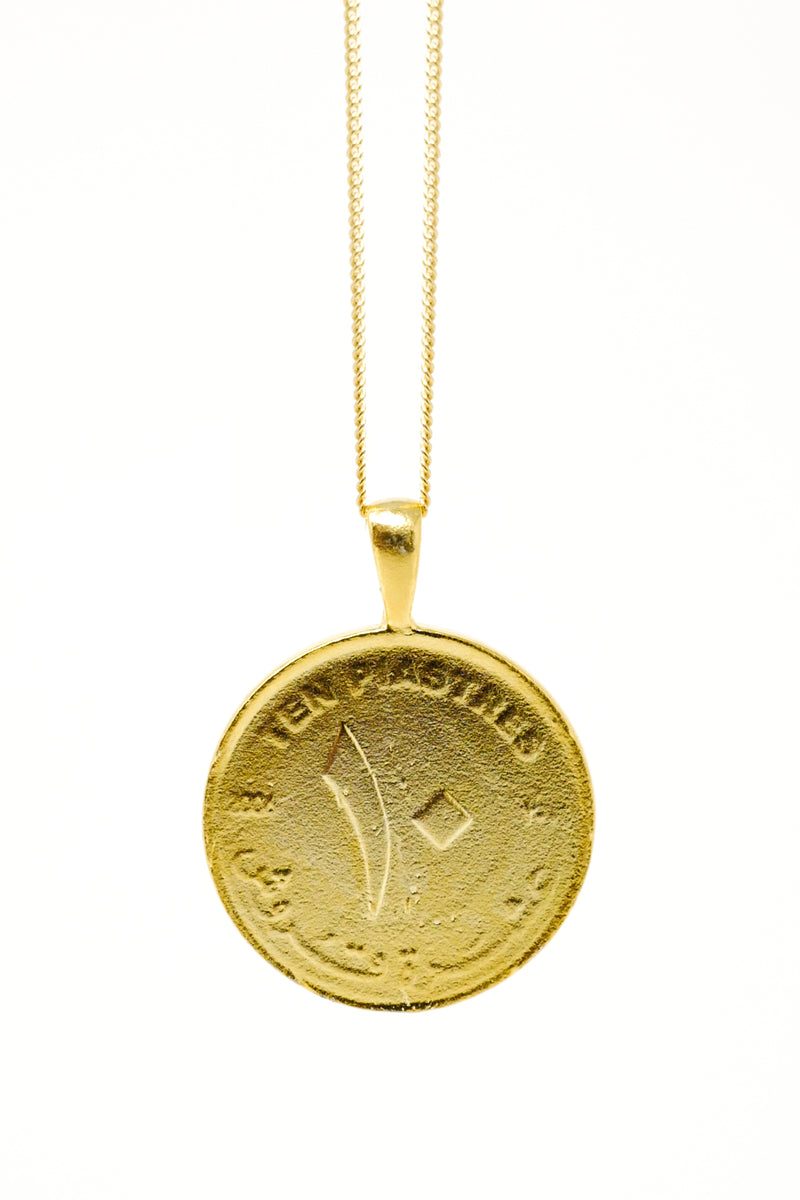 THE SUDAN Nubian Pyramid Coin Necklace