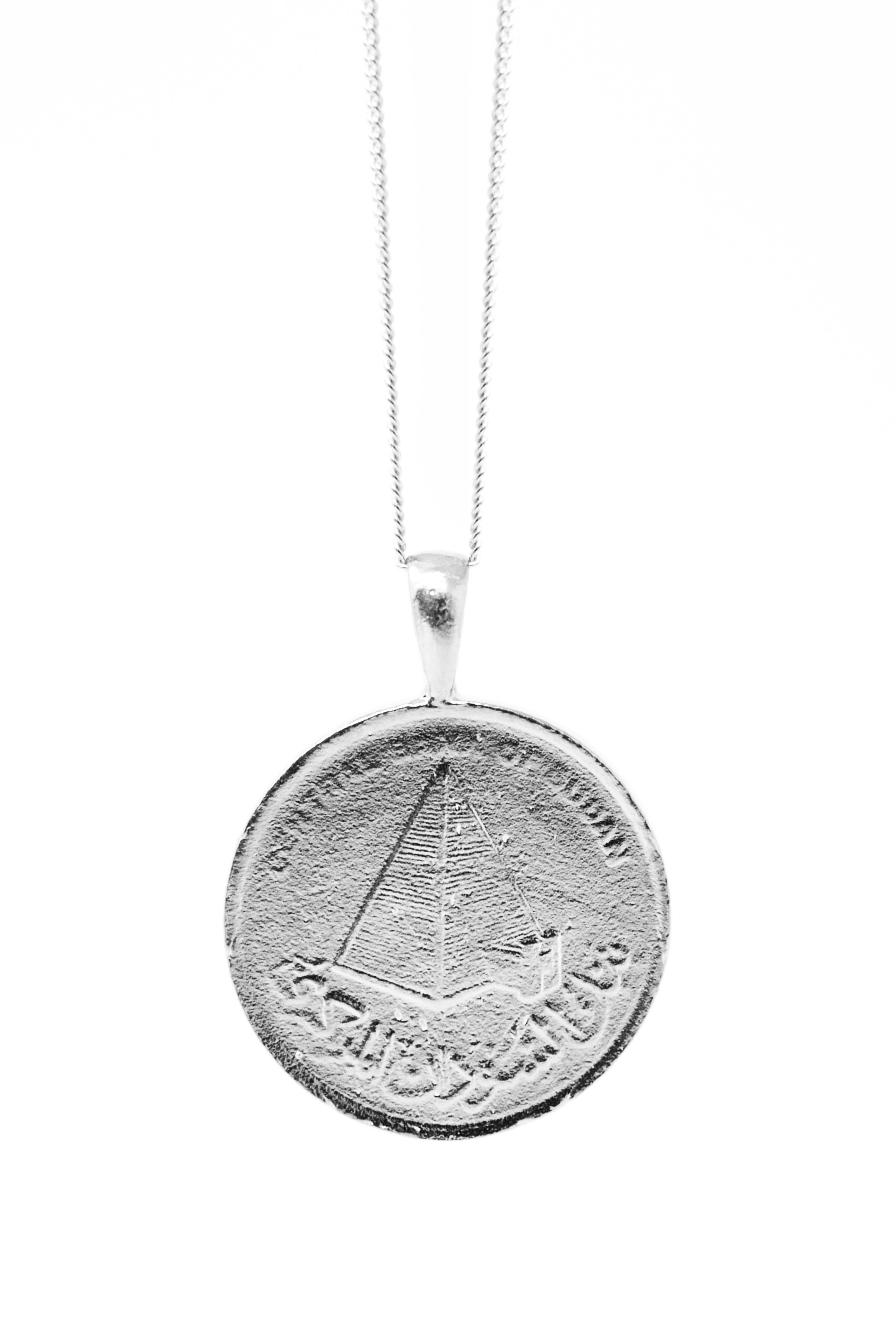 THE SUDAN Nubian Pyramid Coin Necklace