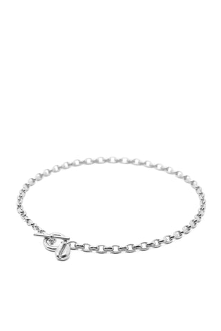 THE TOGGLE II Anklet with Cowrie Pendant in Silver