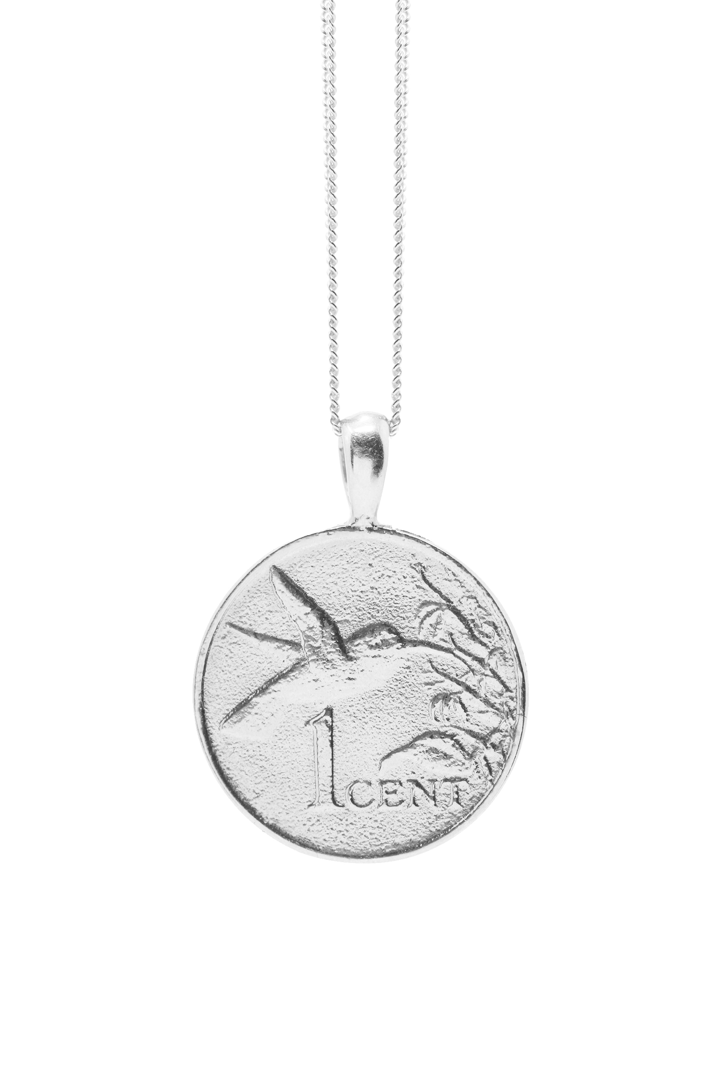 THE TRINIDAD and Tobago Hummingbird Coin Necklace