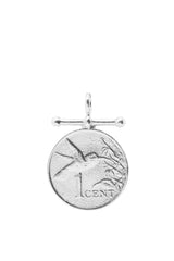 THE TRINIDAD and Tobago Hummingbird Bar Coin Pendant