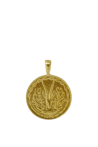 THE SOUTH Africa Lily Coin Pendant