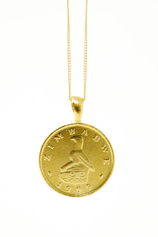 THE SOUTH Africa Lily Coin Necklace