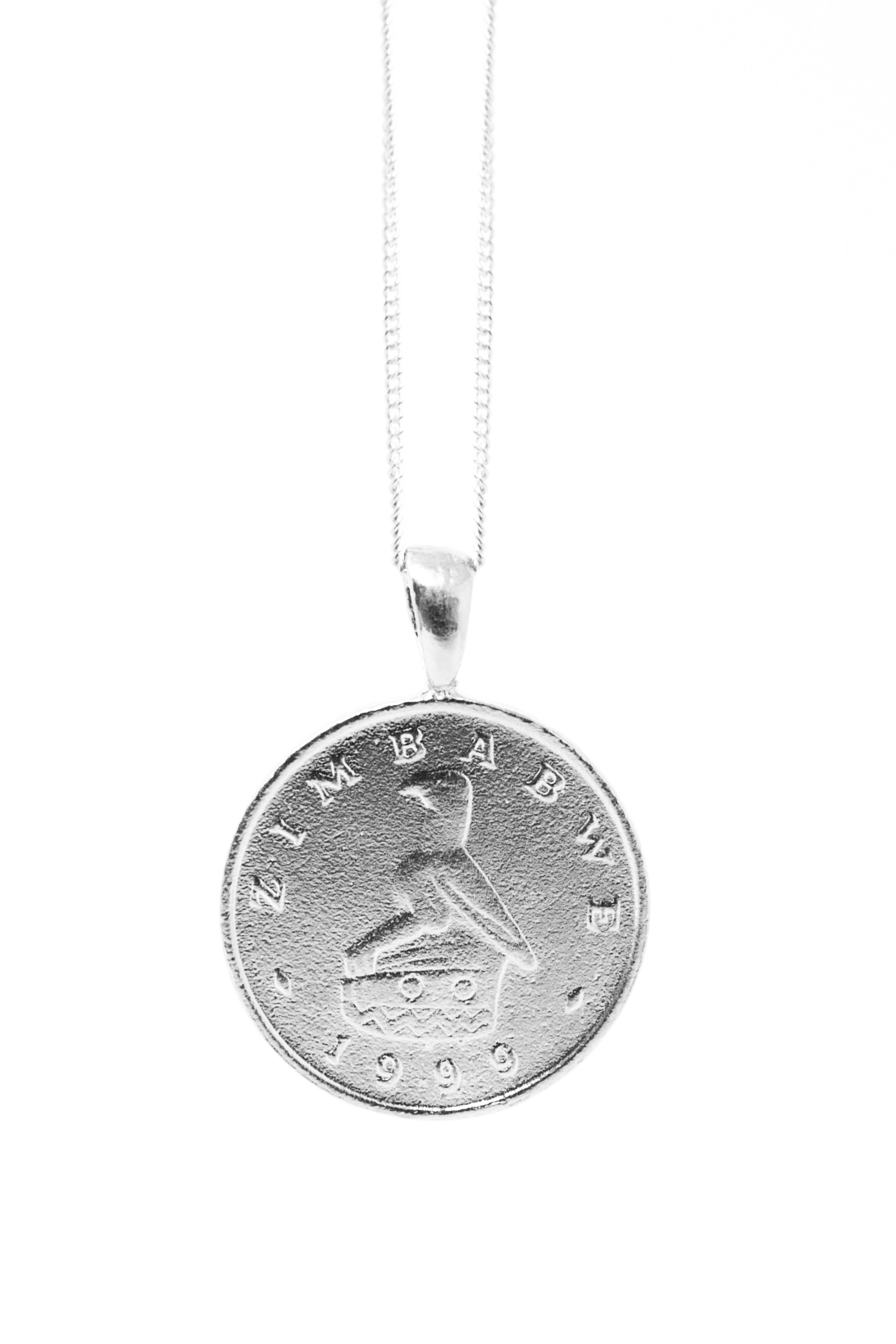 THE ZIMBABWE Bird and Baobab Coin Necklace